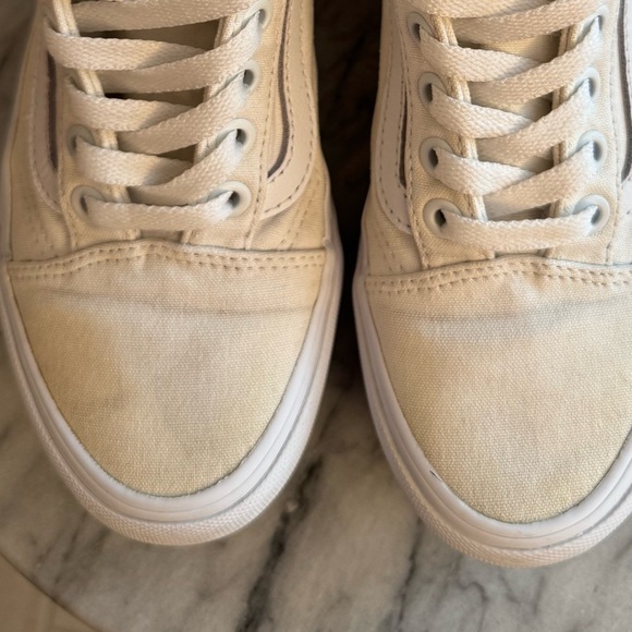 Vans Women’s Old Skool Stackform Size 5 Skate Shoe Marshmallow Cream Off White - Picture 12 of 12